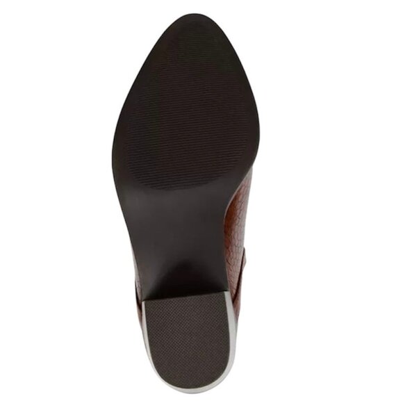 JOURNEE COLLECTION TERRI Women's Booties Block Heel Ankle Boot Brown Size 6 - Picture 4 of 11